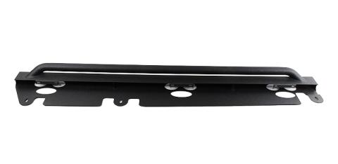 Jeep JK Rock Slider 07-18 Wrangler JK 4 Door Rubicon Steel Black Textured Powdercoat Fishbone Offroad