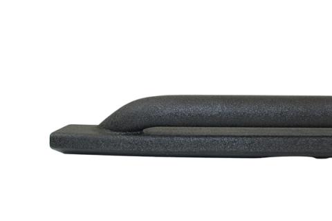 Jeep JK Rock Slider 07-18 Wrangler JK 4 Door Rubicon Steel Black Textured Powdercoat Fishbone Offroad