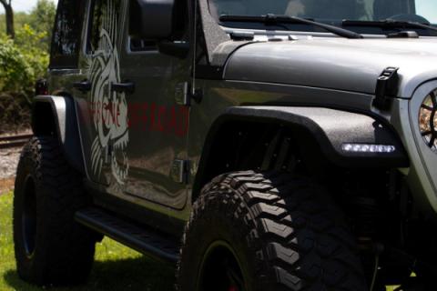 Wrangler Rear Fenders Elite Steel For 18-Pres Wrangler JL Fishbone