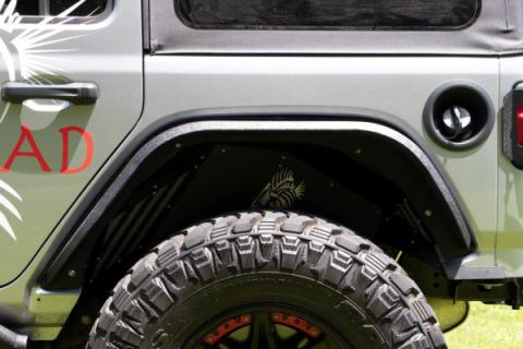 Wrangler Rear Fenders Elite Steel For 18-Pres Wrangler JL Fishbone