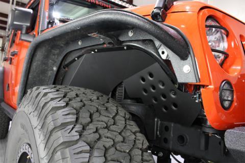 Jeep JK Front Inner Fenders 07-18 Wrangler JK Aluminum Fishbone Offroad