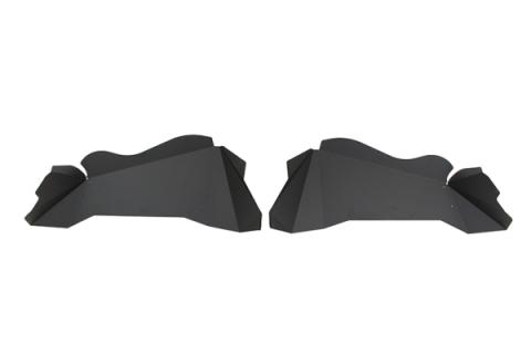 Jeep JK Rear Inner Fenders 07-18 Wrangler JK Aluminum Black Powercoat Fishbone Offroad