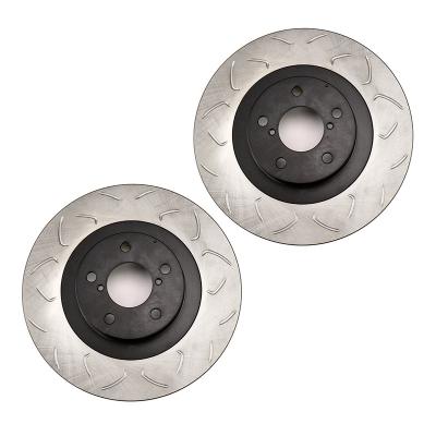 Slotted Front Rotor Pair Subaru WRX 2002-2008 FactionFab