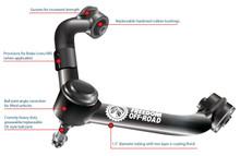 Front Upper Control Arms for 2-4 Inch Lift 08-21 LX570 09-21 Land Cruiser Freedom Off-Road
