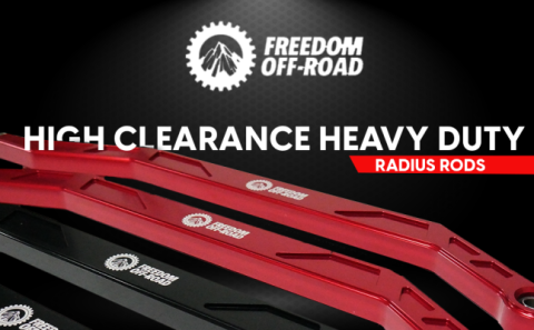 High Clearance Heavy Duty Radius Rod Set(4)-Polished 14-16 Polaris RZR Freedom Off-Road