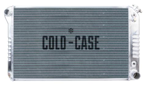 77-87 Chevy/GMC Pickup Truck 21 Inch Aluminum Radiator AT and 12 Inch Fan Kit Cold Case Radiators