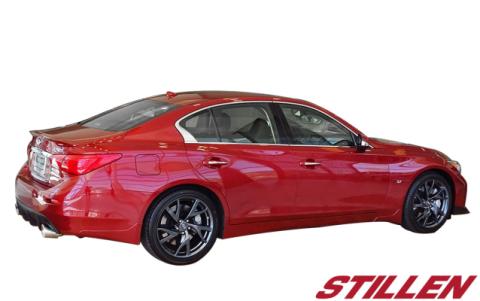 Infiniti Q50 Rear Diffuser Matte Black For 14-17 Infiniti Q50 Stillen