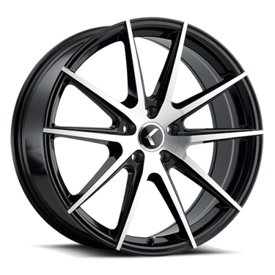 Cast Aluminum Wheels Spinner 181 BM 22x8.5 Milled Black 5 on 112 Bolt Pattern 40 Offset Kraze Wheels