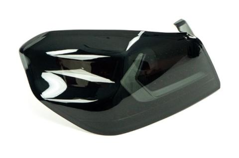 OLM Evolution Tail Lights Smoked Lens Black Base White Bar 15+ WRX STI