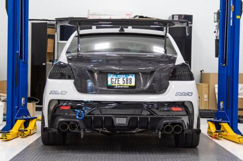 OLM Spec CR Tail Lights Smoked Lens Black Base 2015-2021 Subaru WRX & STI