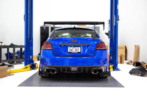 OLM Spec CR Tail Lights Red Lens Black Base 2015-2021 Subaru WRX & STI