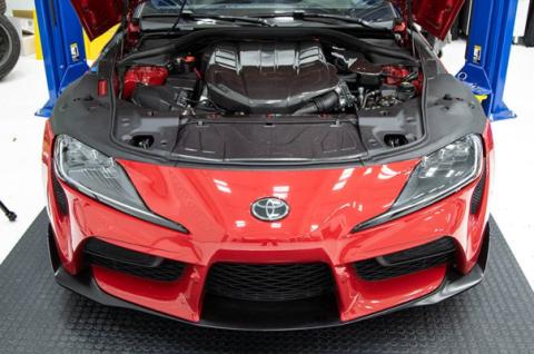 Carbon Fiber Radiator Cooling Plate - 2020 Toyota Supra OLM Outside Line Motoring