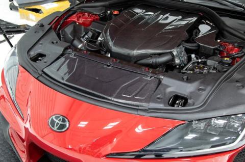 Carbon Fiber Radiator Cooling Plate - 2020 Toyota Supra OLM Outside Line Motoring