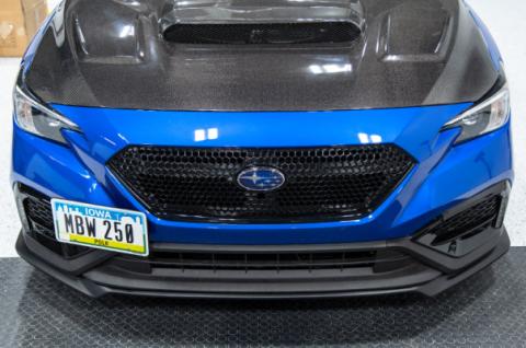 S Style Matte Black Front Lip 22 Subaru WRX OLM Outside Line Motoring