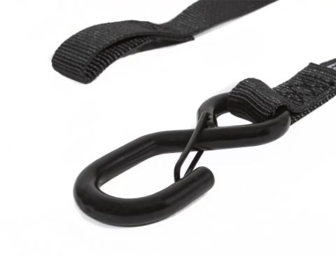 1.25 Inch x 12' Sliding Ratchet Tie Down 2 Pack Bullring