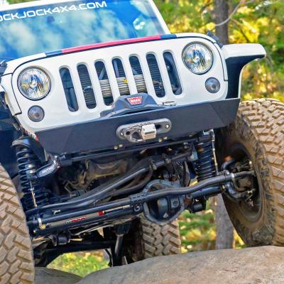 Currectlync Wrangler JK High Steer Kit For Stab. Shock And Jeep JL/JT Trac Bar Incl. Knuckles Drag Link Tie Rod Trac Bar Tb Reloc/Shock Mount Tr Clamp RockJock 4x4