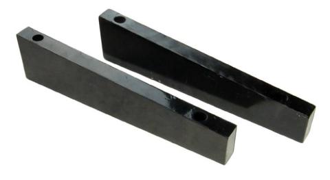 Convertible Brace Spacer 13.5 in L 1 in W Height A - 3 1/8 in Height B - 2 in Hardware Incl Black Steel Pypes Exhaust