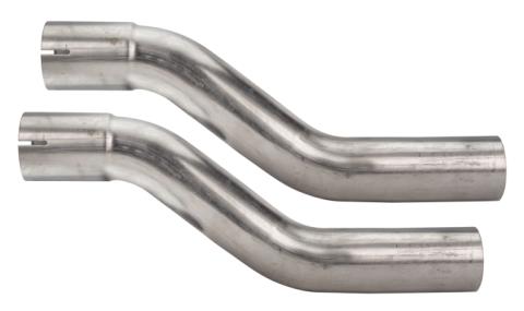 1966-71 Ford Fairlane 2.5 Inch H-Pipe Crossmember Back Quarter Panel Exit Exhaust Violator Mufflers Pypes Performance Exhaust