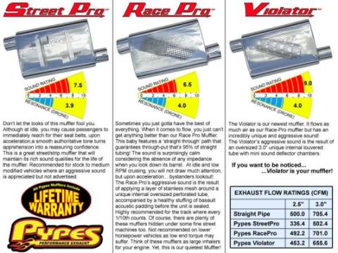 Cat Back Exhaust System 79-97 Mustang LX/GT Split Rear Dual Exit 2.5 in Intermediate And Tail Pipe Hardware/Mufflers/3 in Polished Tips Incl Natural Finish 409 Stainless Steel Pypes Exhaust