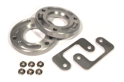 2.25 Inch 6 Lug Front Leveling Kit Aluminum For 07-18 Silverado/Sierra 1500 07-18 Tahoe 07-18 Suburban 1500 07-13 Avalanche 07-18 Yukon 1500 Top Gun Customz