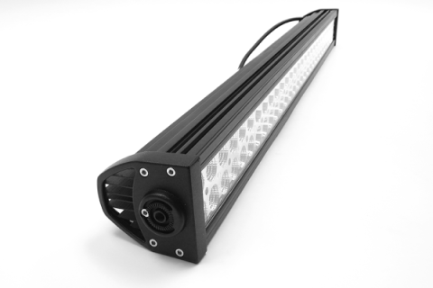 30 Inch LED Light Bar Straight Dbl Row Chrome Series Combo Flood/Beam 180W Dt Harness 79900 16,200 Lumens Top Gun Customz