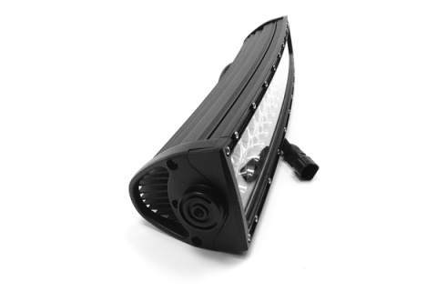 20 Inch LED Light Bar Crvd, Chrome Series Dbl Row Combo Flood/Beam 120W Dt Harness 79900 10,800 Lumens Top Gun Customz