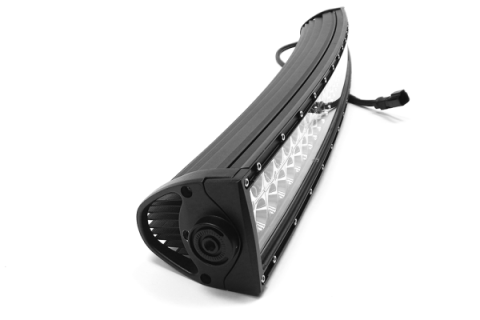 30 Inch LED Light Bar Crvd, Chrome Series Dbl Row Combo Flood/Beam 180W Dt Harness 79900 16,200 Lumens Top Gun Customz