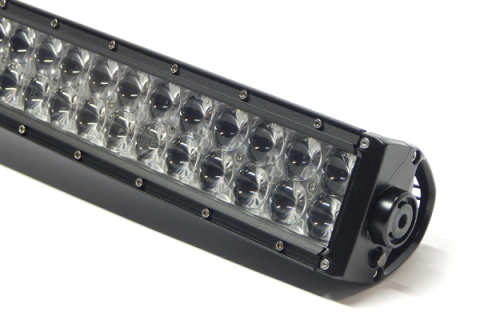 52 Inch LED Light Bar Crvd, Chrome Series Dbl Row Combo Flood/Beam 300W Dt Harness 79900 27,000 Lumens Top Gun Customz