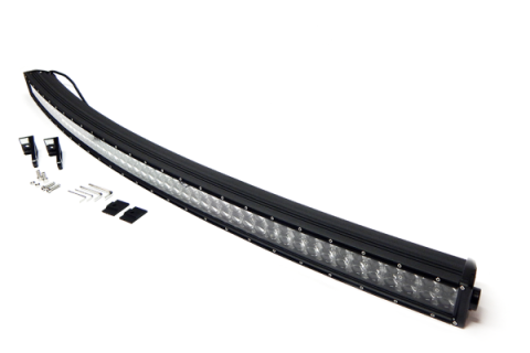54 Inch LED Light Bar Crvd, Chrome Series Dbl Row Combo Flood/Beam 312W Dt Harness 79900 28,080 Lumens Top Gun Customz