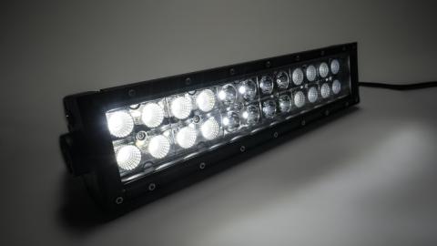 12 Inch LED Light Bar Dbl Row Combo Amber/White Flood/Beam 72W Dt Harness 79900, 79904 4,320 Lumens Top Gun Customz