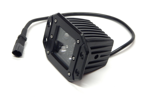 3 X 3 Inch 16W Square Flush Mount LED Light Flood 1,440 Lumens Each Black Series Top Gun Customz