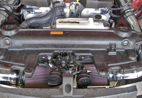 350Z Hi-Flow Ultra Long Dual Tube Air Intake Gen 3 Z33 Oil Filter For 07-09 Nissan 350Z Stillen