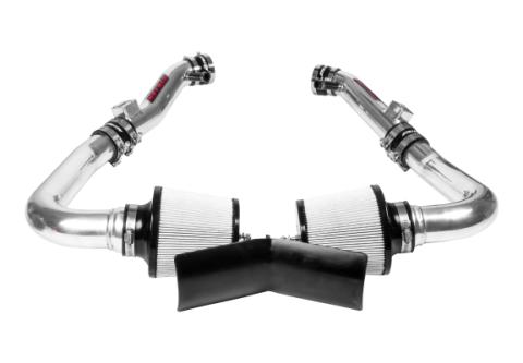 Infiniti G37 Dual Ultra Long Tube Air Intake Kit Gen 3 V36 Dry Filter For 09-13 Infiniti G37 Stillen