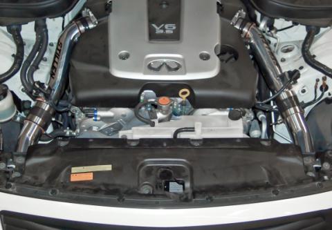 Infiniti G37 Dual Ultra Long Tube Air Intake Kit Gen 3 V36 Dry Filter For 09-13 Infiniti G37 Stillen