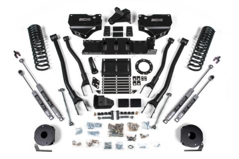 6 Inch Lift Kit w/ 4-Link Ram 2500 w/ Rear Air Ride 19-24 4WD Diesel Fox 2.0 Performance Shocks