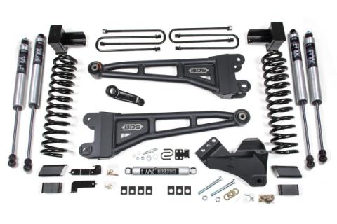 5 Inch Lift Kit w/ Radius Arm Ford F250/F350 Super Duty 23-24 4WD Diesel 5 Inch Block with 2 Leaf Main Fox 2.0 Performance