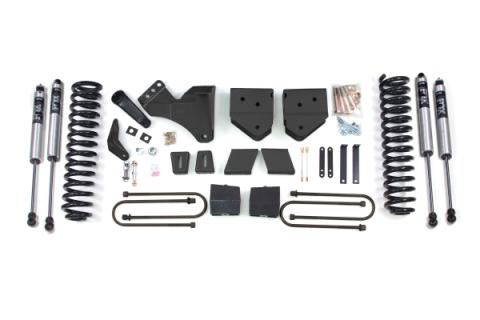 6 Inch Lift Kit Ford F250/F350 Super Duty 05-07 4WD Diesel 5 Inch Block With Overload Fox 2.0 Performance