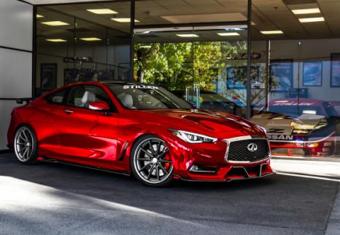Infiniti Q60 Front Splitter & Winglets Unfinished For 17-21 Infiniti Q60 Stillen