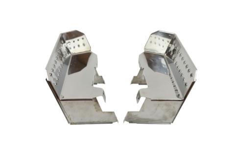 Jeep CJ7/YJ Side Steps Pair 76-95 CJ7 Wrangler YJ Polished Silver Kentrol