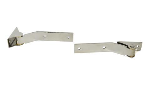 Jeep YJ Tailgate Hinge Pair 87-95 Wrangler TJ Polished Silver Kentrol
