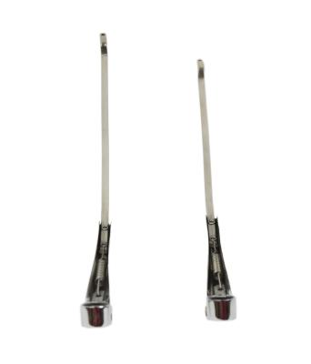 Jeep CJ Windshield Wiper Arms Pair 68-86 CJ Polished Silver Kentrol