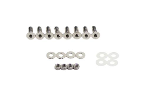 Jeep JK Door Hinge Set 4 Pieces 2 Door 07-18 Wrangler JK Polished Silver Kentrol