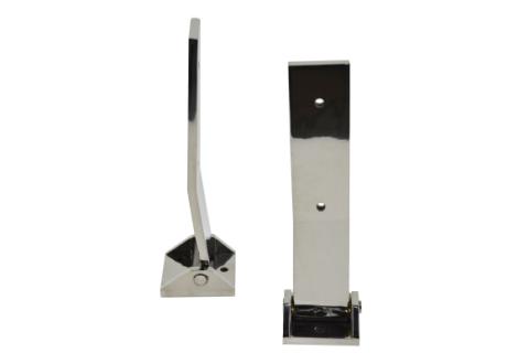 Jeep JK Tailgate Hinge Pair 07-18 Wrangler JK Polished Silver Kentrol