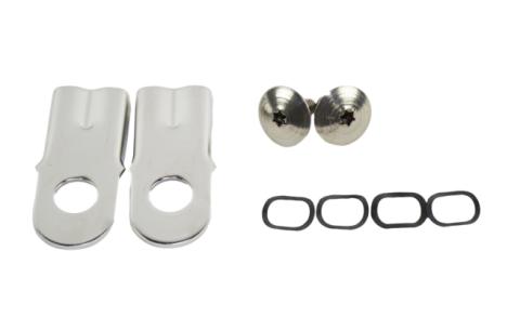 Jeep CJ Tailgate Pivot Latch Assembly Fiberglass Body 76-86 CJ Polished Silver Kentrol