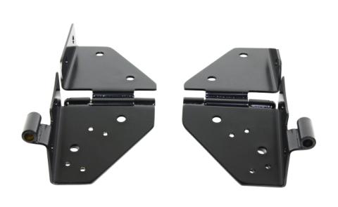 Jeep CJ/YJ Windshield Hinge Pair 76-95 CJ and Wrangler YJ Powdercoat Black Kentrol