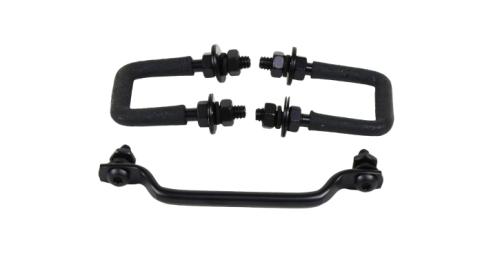 Jeep CJ/YJ Hood Kit With TJ Style Hood Catch 78-95 CJ and Wrangler YJ Powdercoat Black Kentrol