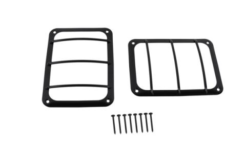 Jeep JK Taillight Guard Pair 07-18 Wrangler JK Powdercoat Black Kentrol