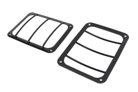 Jeep JK Taillight Guard Pair 07-18 Wrangler JK Powdercoat Black Kentrol