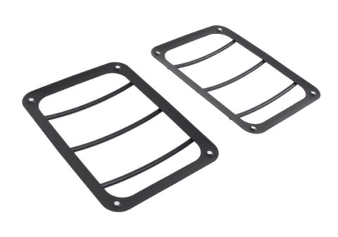 Jeep JK Taillight Guard Pair 07-18 Wrangler JK Textured Black Kentrol