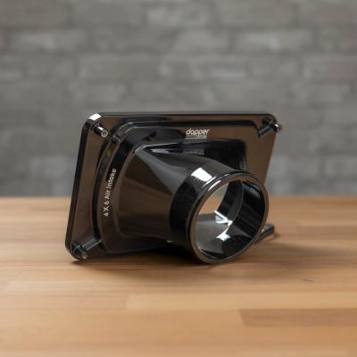 4x6 Inch Billet Air Intake with HDR Switchback Halo (Black) Dapper Lighting
